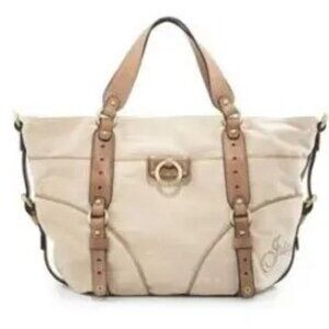 RARE HTF, Y2K Juicy Couture Velour Croc Desert Shoulder Bag, LARGE! ♥